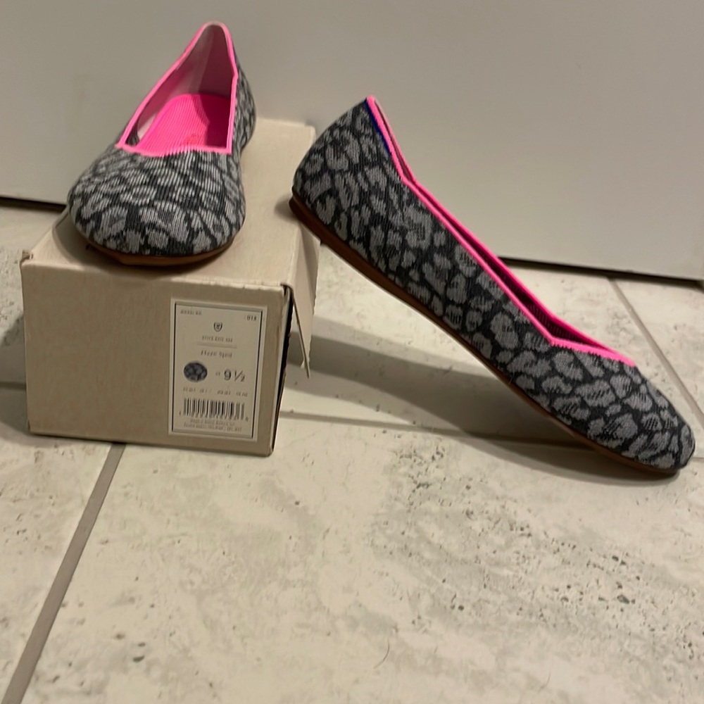 Rothy’s Haze Spot round toe flat size 9.5 BNIB